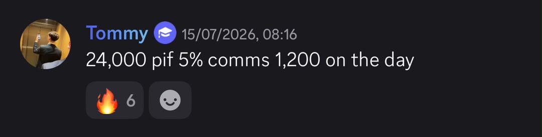 Student result shared in the community chat