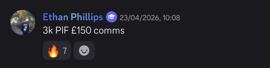 Student result shared in the community chat