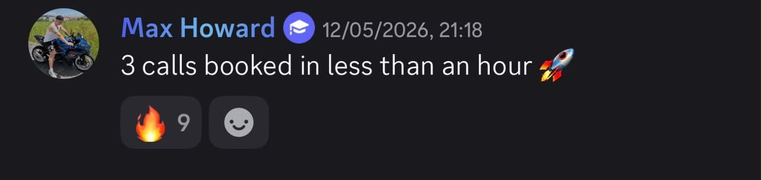 Student result shared in the community chat