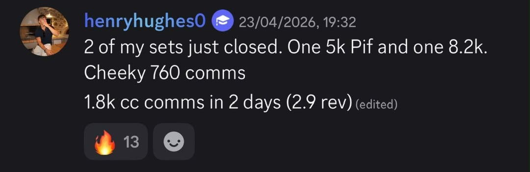 Student result shared in the community chat